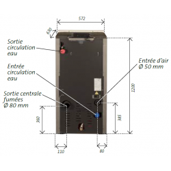 Poêle à granulés Hydro Baracuda Commo Plus