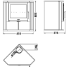 Schéma Poêle à bois d'angle Sintra Panadero