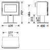Dimensions Poêle à bois étanche Verne