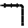 Pack poêle à granulés étanche Vulcano Up + Kit conduits concentrique sortie dessus