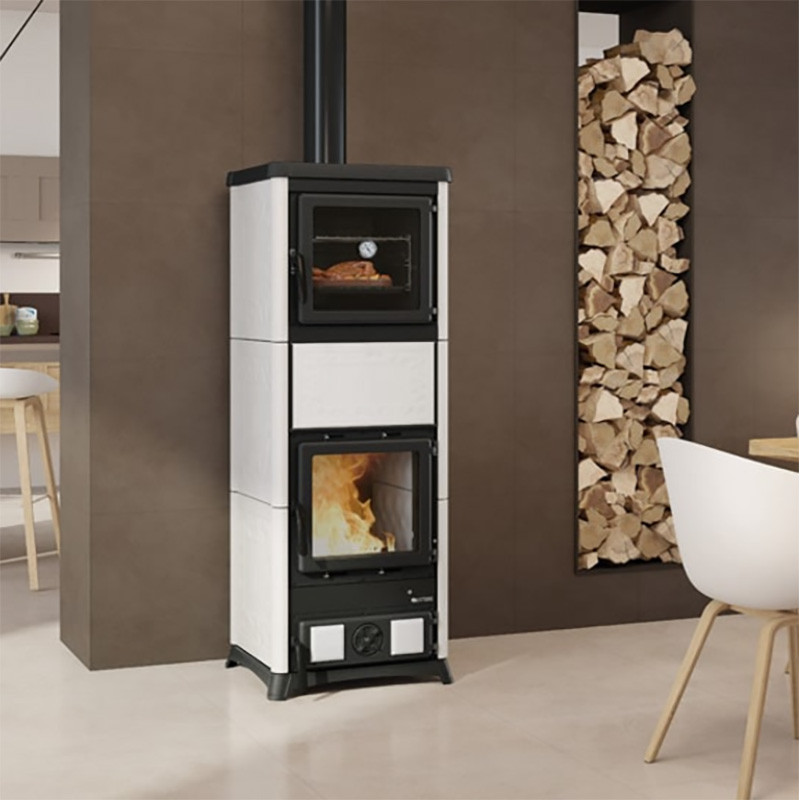 Poêle à bois Nova Forno Blanc Opaque