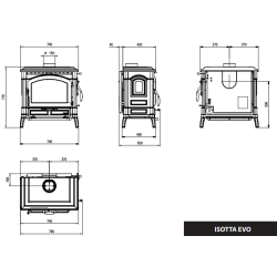 Poêle à bois Isotta Evo