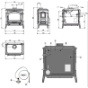 Poêle à bois bouilleur TermoIsotta DSA