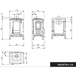Poêle à Bois Giulietta X 4.0